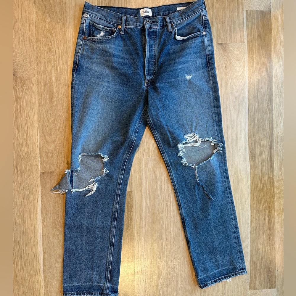 Citizens of Humanity Charlotte High Rise Straight Button Fly Jeans size 30
